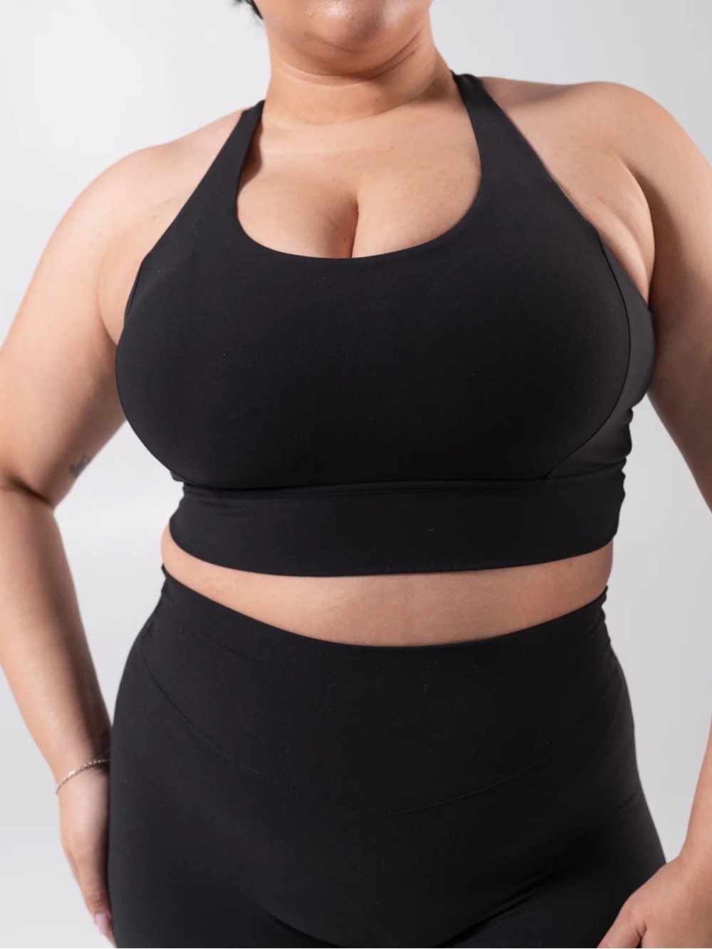 Buffbunny Rosa Sports Bra in Spotted Onyx Black